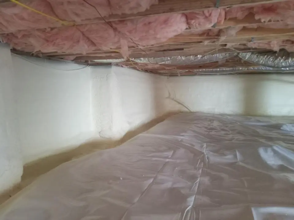 Crawl space encapsulation with closed-cell spray foam for Storm Damage Roof Repair in Los Ranchos de Albuquerque